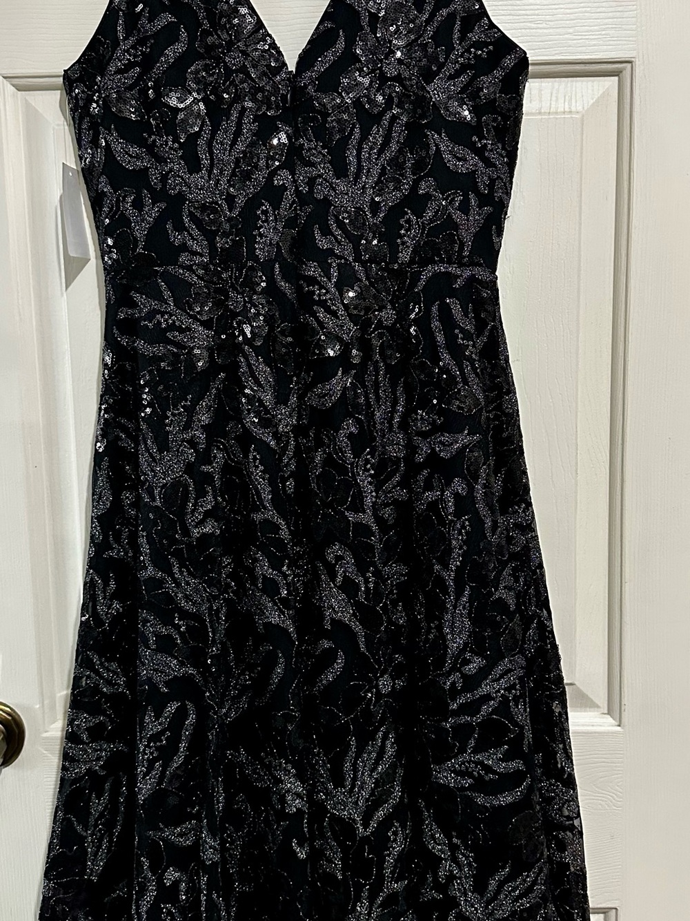 Dress the Population Black V-Neck NWT Midi Dress - Picture 10 of 11